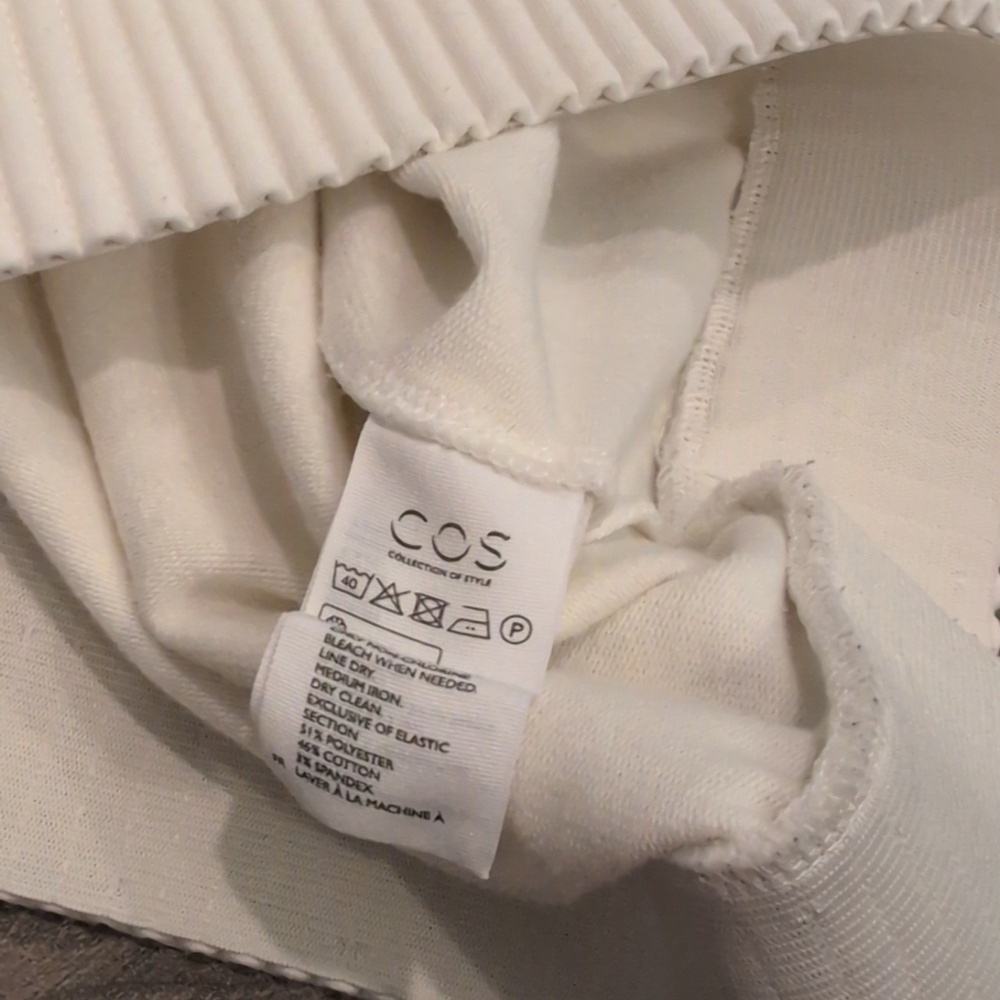 COS - White Cropped Crewneck Sweater - Picture 9 of 9